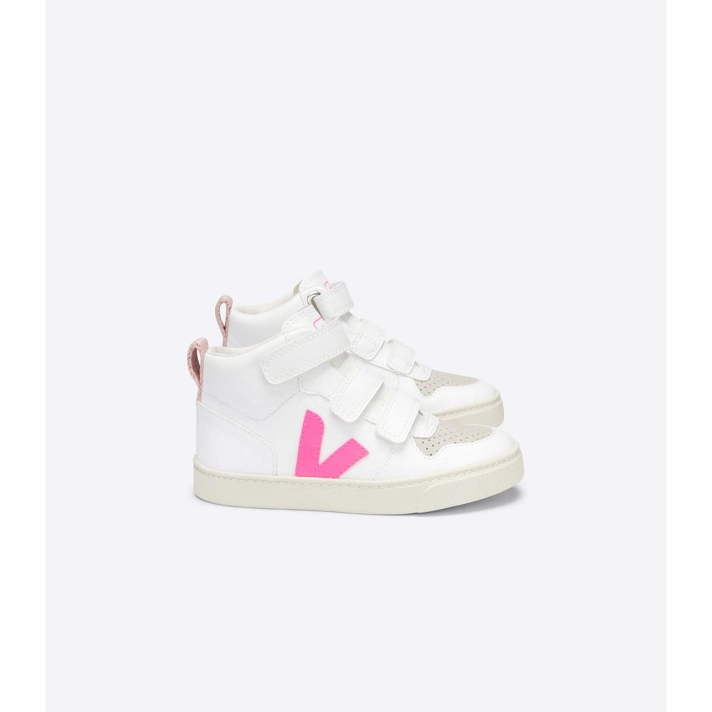 Inalti Copii Veja V-10 MID CWL White/Pink | RO 703SGL